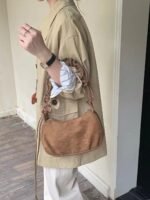 Adjustable Belt Ladies Handbag - Coffee (99152) - Image 3