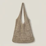 Handwoven Tote Bag Light Brown (B-006) - Image 2