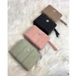 Embroided Wallet With Coin Storage - Black (W057) - Image 2