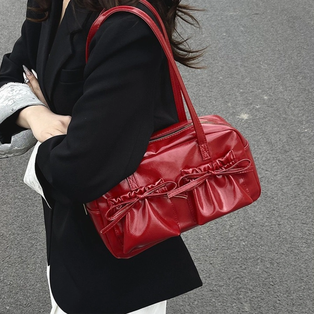 1 Big Size Pookie Shoulder Bags - Red (B-022) - Image 1