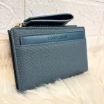 Textured Leather Wallet - Blue (W058)