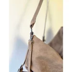 Imported High-Quality Suede Sling Bag-Apricot (1193) - Image 5