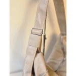 Croissant Shaped Classy Soft leather bags - Apricot (6136) - Image 4
