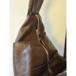 Croissant Shaped Classy Soft leather bags - Coffee (6136) - Image 2