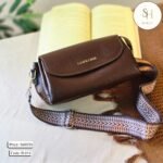 Vintage Dual Belt Crossbody Soft Leather Bag! (B-014) - Image 3