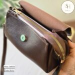 Vintage Dual Belt Crossbody Soft Leather Bag! (B-014) - Image 6