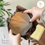 Vintage Dual Belt Crossbody Soft Leather Bag! (B-014) - Image 8