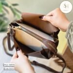 Vintage Dual Belt Crossbody Soft Leather Bag! (B-014) - Image 9